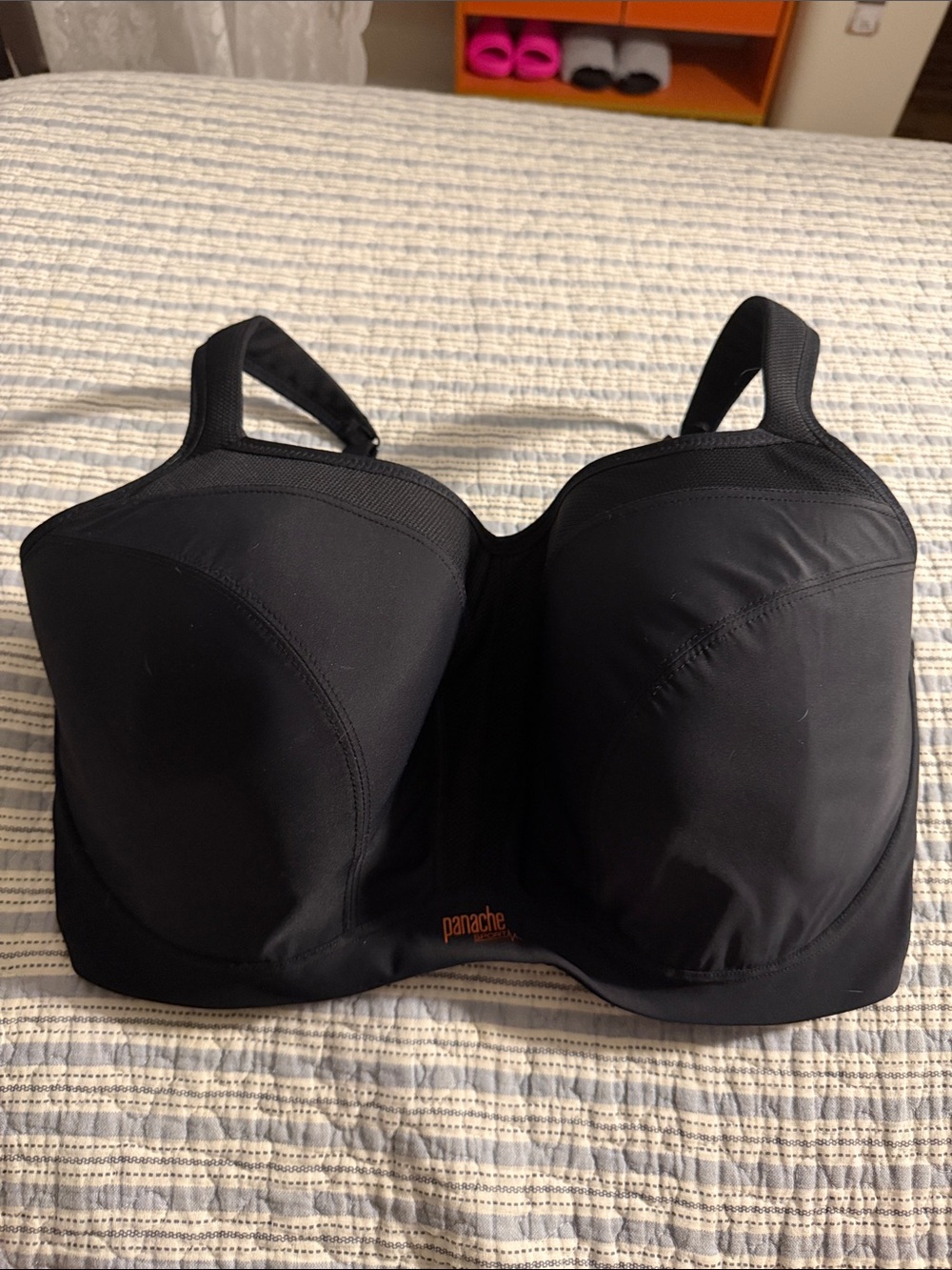 Panache Black High-Support Underwire Sports Bra